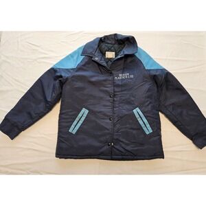 Vintage Cross Canada Sportswear Quilted Coach Jacket Beaver Plastics Ltd 70s 80s